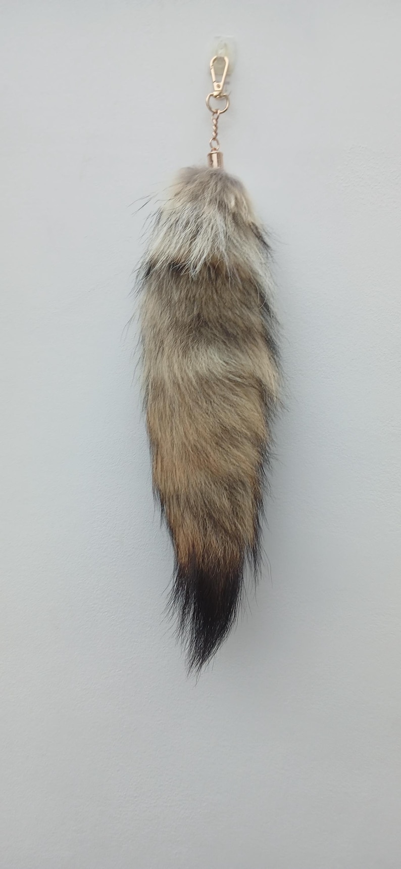 Therian/Furry/Cosplay tails -faux fur- Racoon tail!