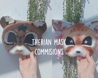 High quality custom therian masks ~(Handmade!!)~