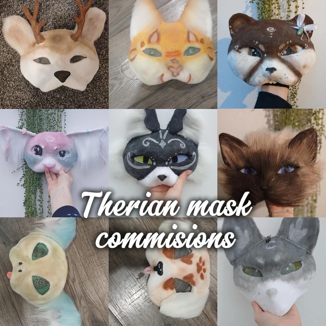 Theale Mask High Quality Custom Therian Masks ~(handmade!!)~ - Etsy UK