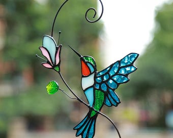 ハチドリのクリスタルサンキャッチャー：アクリル窓用吊り下げ - Etsy 日本