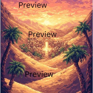 Retro RPG Desert Artwork