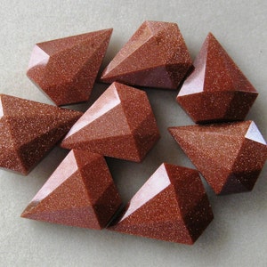Goldstone Kite Gemstone Pendant, Focal Bead, Jewelry Making Beads, (1)