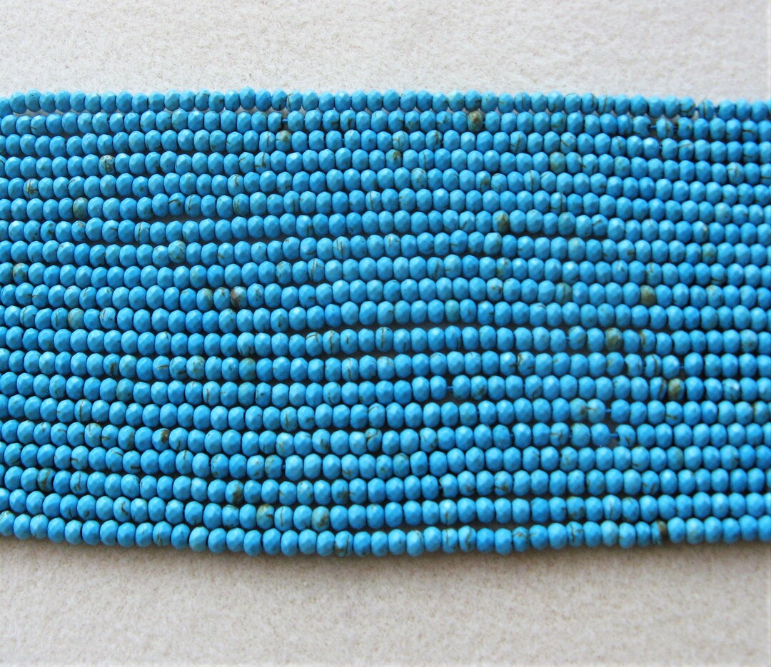 Collier Perles Grande Taille En Pierre De Lune Bleue à Facettes - Naturelle, Longueur 18 Pouces, Réglable