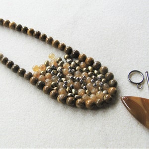 Collier En Perles D'eau Douce Et Agate N45 – Style Naturel, Neuf Sans Emballage