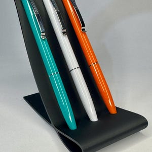 Minimalist Pen Holder for Desk – 3 Slot Pencil Organizer | Sleek Desk Accessory for Office or Home | Modern Professional Workspace Decor