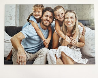 Puzzle photo en bois personnalisé, cadeau souvenir personnalisé photo dans une boîte en bois, cadeau unique d'anniversaire de la Saint-Valentin ou de famille