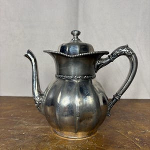 Antique Victorian Silver-Plated Coffee Pot