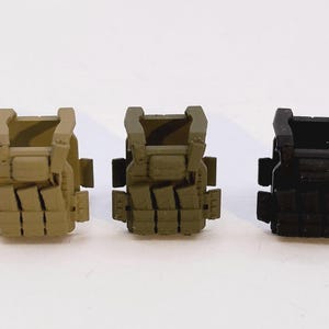 Painted ABS resin tactical military plate carrier vest for LEGO minifigure - Canadian Forces JTF2 vest — TYPE A