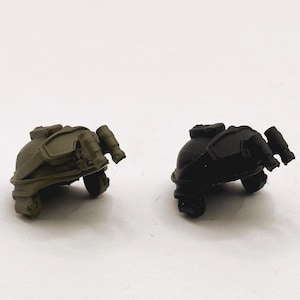 Painted ABS resin tactical military spec ops helmet for LEGO minifigure Canadian Forces JTF2 style