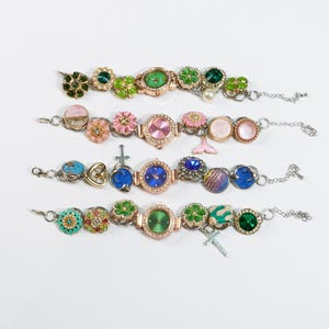 Meerdere stijlen steampunk-horlogearmband, vintage bloemenbedels met unieke wijzerplaat, handgemaakt uurwerk punksieraden cadeau voor haar