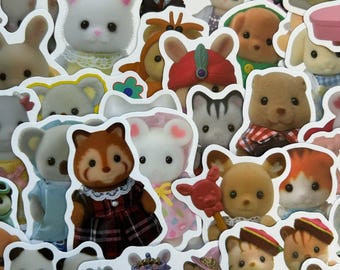 Sylvanian Families Mysterie Stickerset | Leuke stickers | Calico-wezens | Kawaii Decoratie