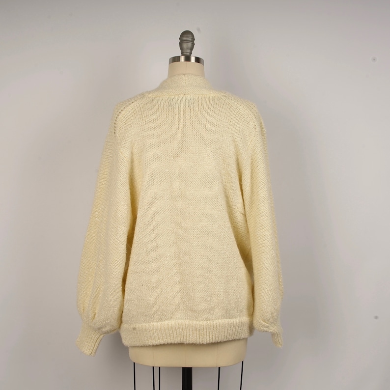 cozy ivory button up cardigan single button loose fit sweater