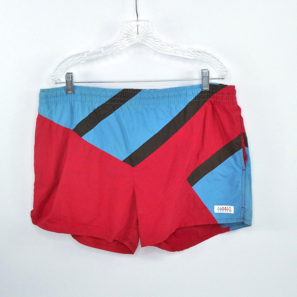 mens 80s swim trunks