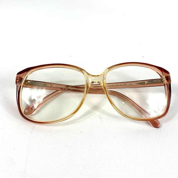vintage eyeglass pink frames Gem