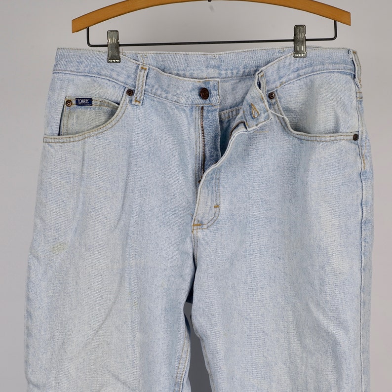 light stone wash Lee Jeans 36x29 American made
