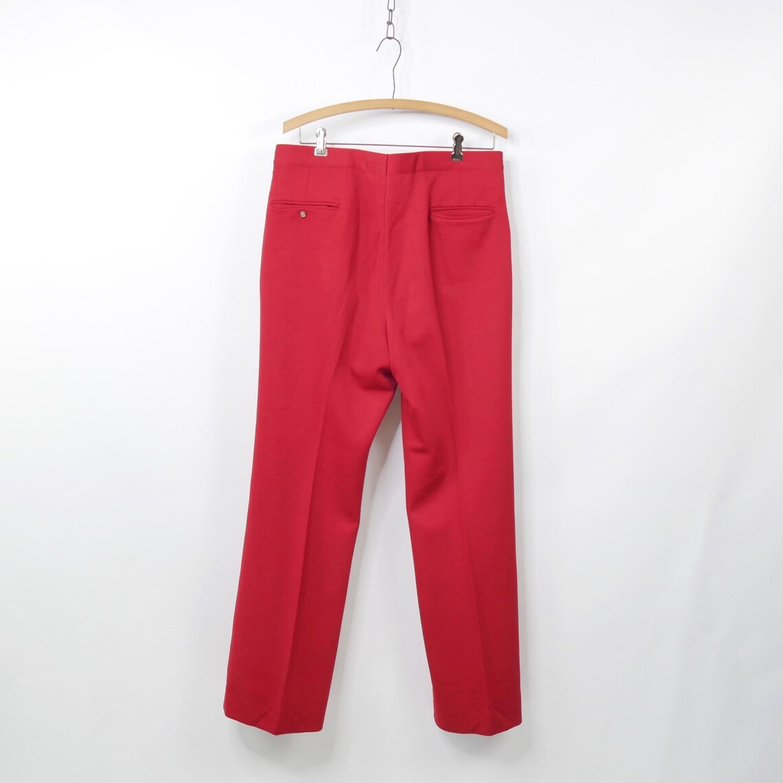 Sansabelt Red Polyester Men's Slacks 34x31 Mod Retro 60s Etsy