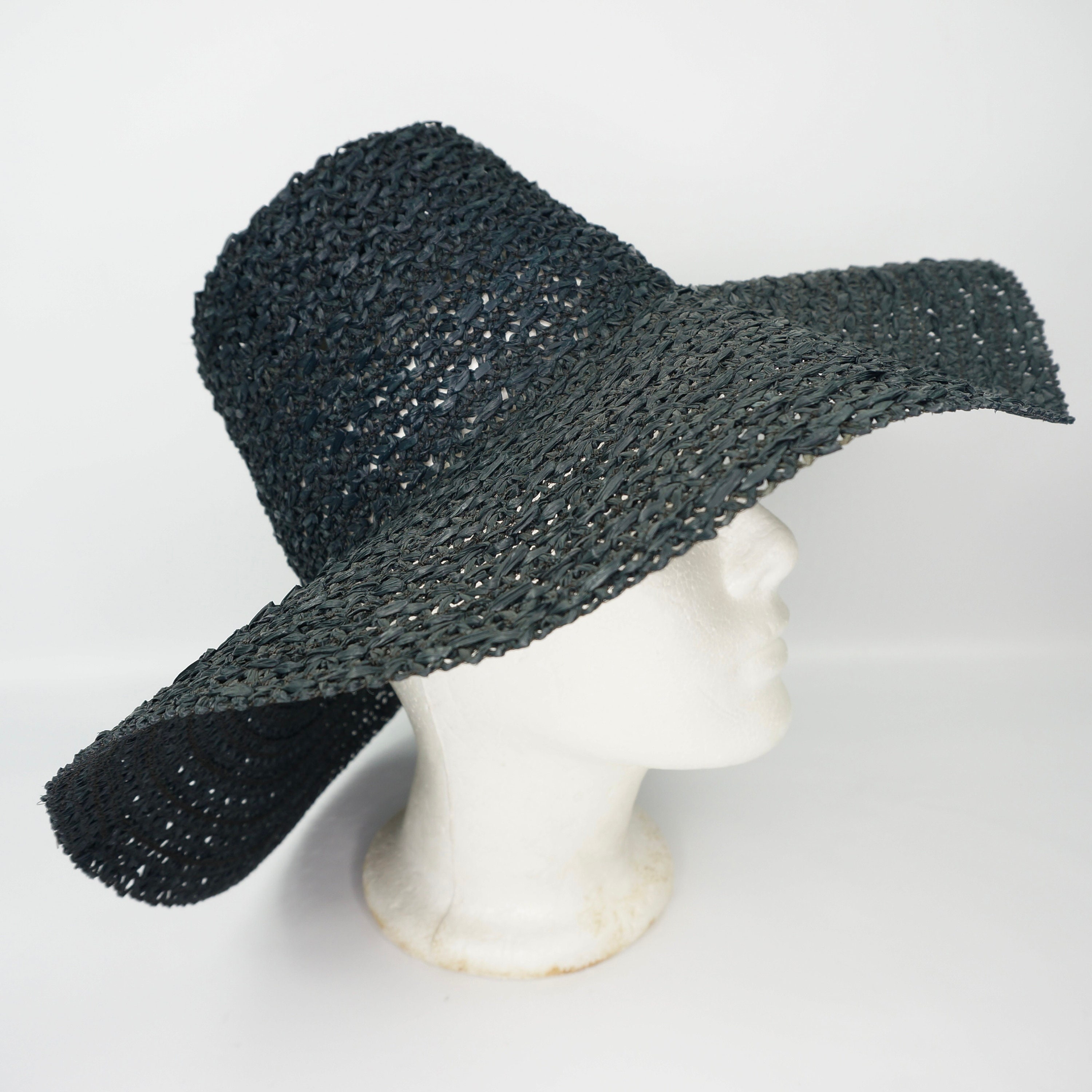 Floppy Wide Brim Straw Hat Ladies 