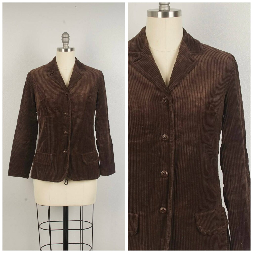 Wide Wale Corduroy Blazer 70s Vintage 