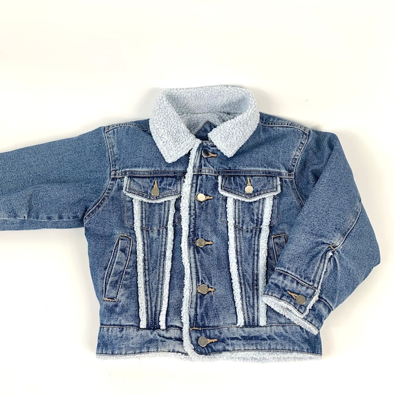 denim jacket with sheepskin lining