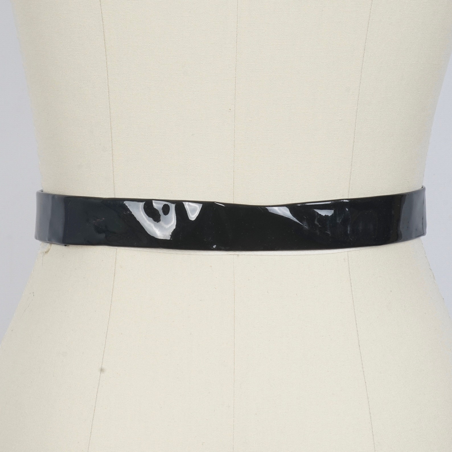 Shiny Black Patent Leather Belt Adjustable up to 37 Inch Waist Etsy