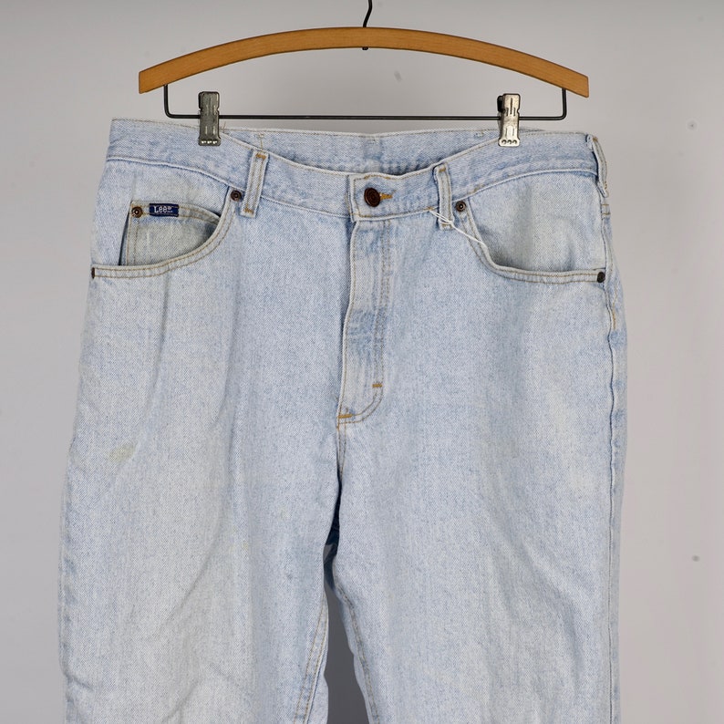 light stone wash Lee Jeans 36x29 American made