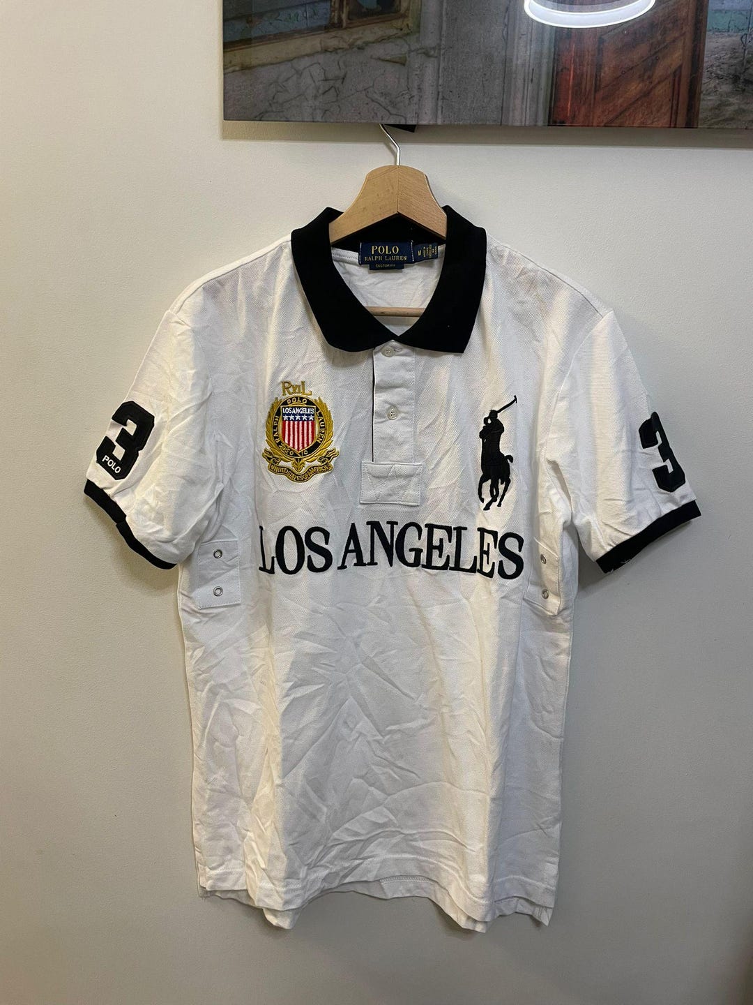 Polo Ralph Lauren Polo T-shirt Los Angeles USA #3 Big Pony Luxury PRL ...