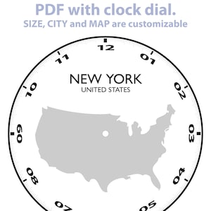 Print of clock dial