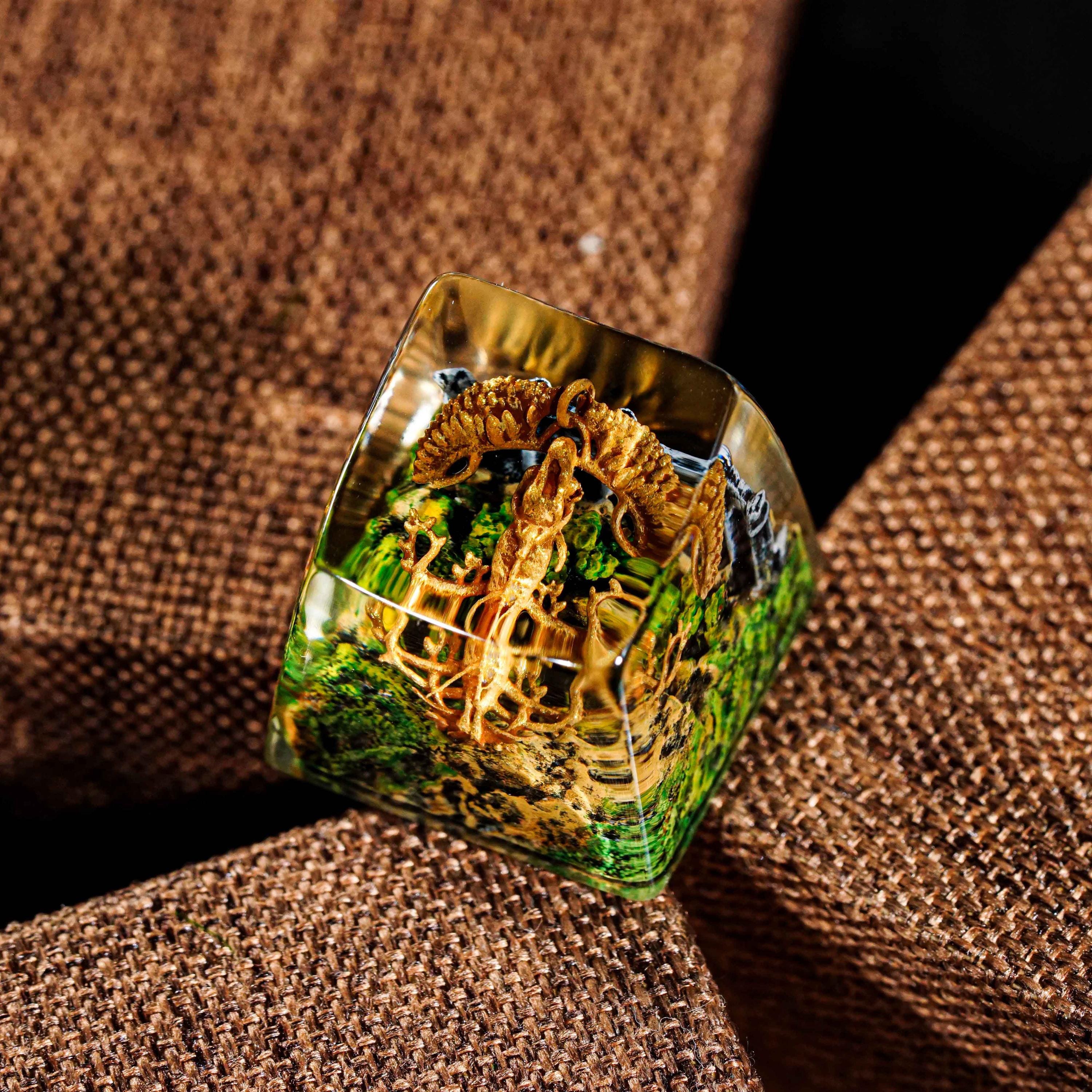 Nokstella Moon Talisman Artisan Keycap Set – Handmade Resin