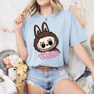 Labubu Tshirt | Unisex Heavy Cotton Tee | Cute Graphic Casual Funny Gift Idea for Men & Women