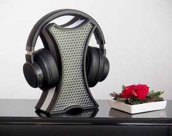 Support de casque hexagonal moderne, station d'accueil personnalisée en forme de H