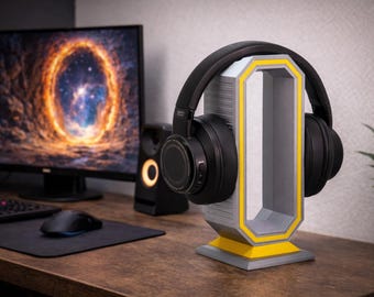 Support pour casque Portal, couleurs au choix, décoration de bureau pour joueur de science-fiction