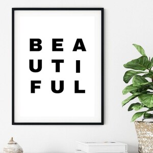 Schöner Druck, Positive Wanddruck, lustige Wanddruck, Typografie Wandkunst, Zitat Poster, Wand Kunst Druck, Zitat Druck, lustiges Geschenk für Sie