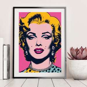 Pop Art Lady Wall Art Print, Modern Bedroom Decor, Retro Pop Art Poster, Unique Gift for Him, Sexy Artwork Illustration, Urban, Punk Art