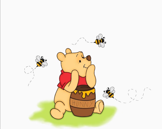 Winnie the Pooh Digital Print - Etsy
