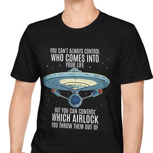 Star Trek Unisex Soft-style T-Shirt, The Original Series, Starship Enterprise, Space Gift, Sci-Fi Tee, Trekkie Shirt, Geeky Apparel, TV Show