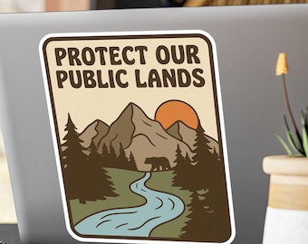 Protect Our Public Lands Sticker | National Parks Vinyl Decal
