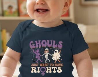 Ghouls Rights Onesie | Girls Just Want to Have Rights | Halloween Infant Bodysuit