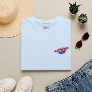 Watercolor Butterfly Rise Together T-Shirt | Inspirational Butterfly Tee | Empowerment Protest Shirt image 6