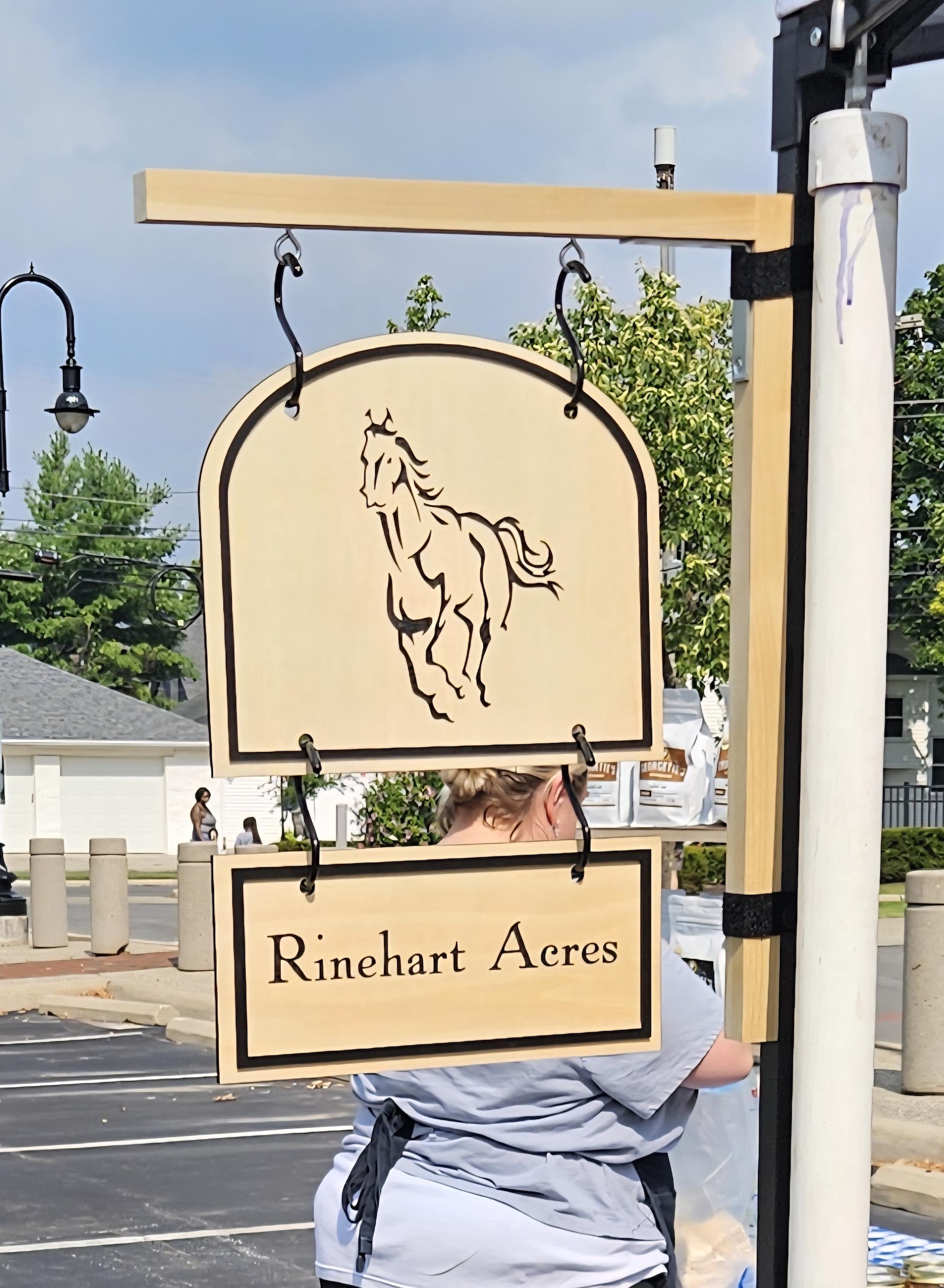 Custom Engraved Canopy Sign, Vendor Market Display, Double-sided Logo ...