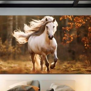 Running Horse Glass Art,  Horses Tempered Glass Art, Horse Wall Decor, Animal Wall Art, Housewarming Gifts,Wall Hangings
