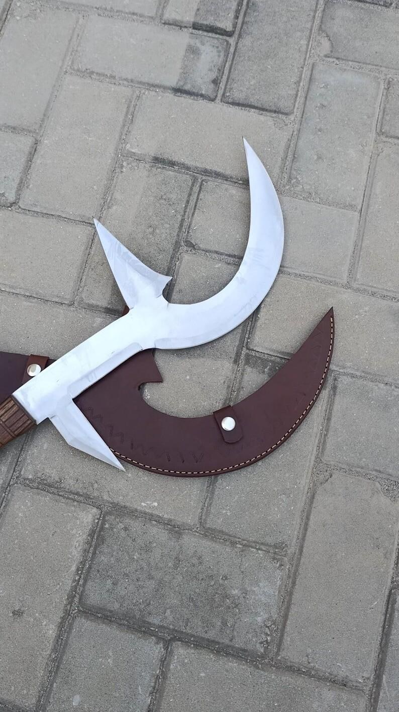 Handmade Hunga Munga Knife Replica - African Mambele Throwing Blad ...