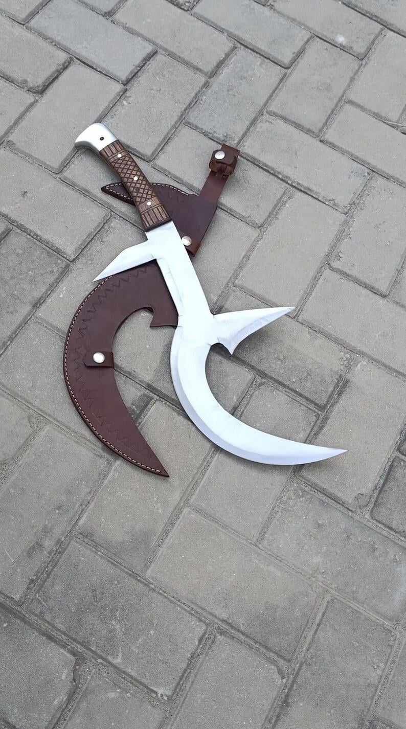 Handmade Hunga Munga Knife Replica - African Mambele Throwing Blad ...