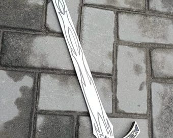 Hand Forged Goldryn Sword Replica - Throne of Glass Inspired Sword Prop - Sword With Ruby Pommel - Medieval Display Sword - Gift For Gammer