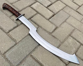 Replica della spada egiziana Khopesh fatta a mano - Lama faraonica dell'antico Egitto - Spada Khopesh con fodero in pelle - Regalo cosplay egiziano per lui