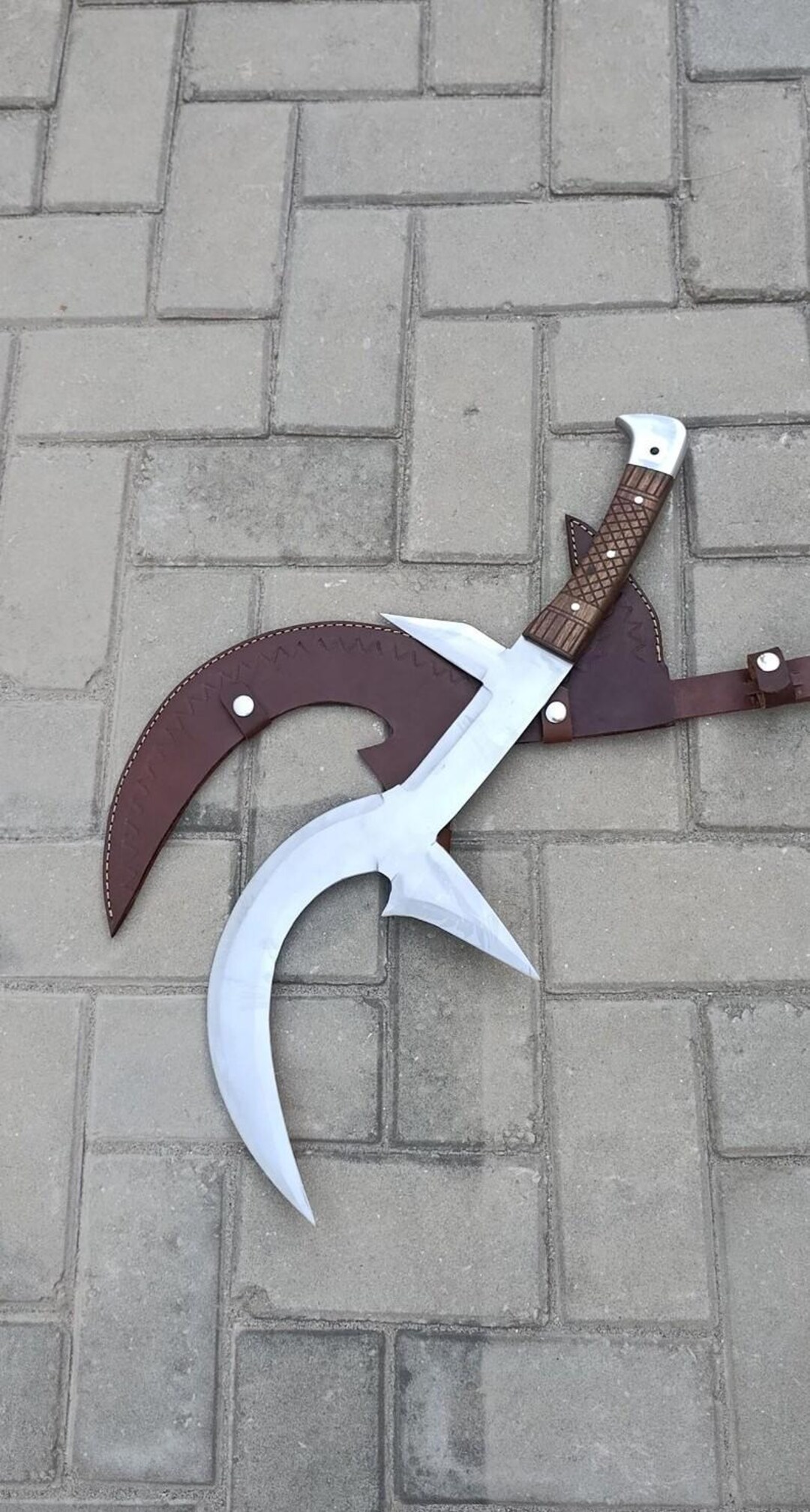 Handmade Hunga Munga Knife Replica - African Mambele Throwing Blad ...