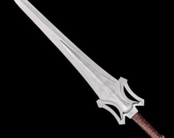 Masters Of The Universe HeMan Power New Version 2026 Handmade Gray skull Blade Sword Replica With Leather Sheath