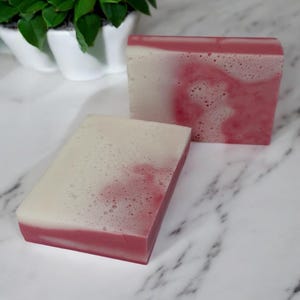 Strawberries and Cream Goat Milk Soap | Handcrafted