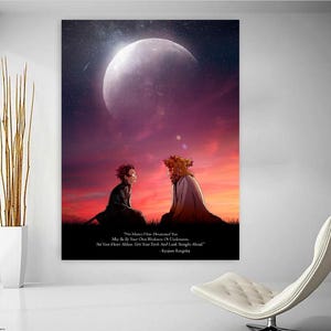 Anime Canvas Wall Art, Demon Slayer Wall Art, Anime Poster, Anime Wall Decor, Gift For Anime Lovers, Anime Art, Demon Slayer Poster