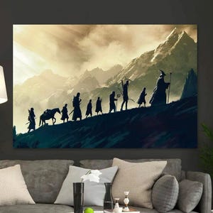 Fantasy Movie Canvas Wall Art: Modern Fellowship Decor