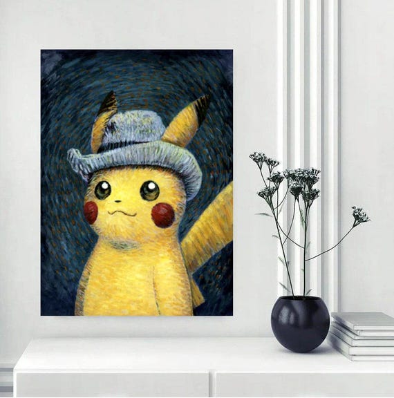 ピカチュウゴッホポスター